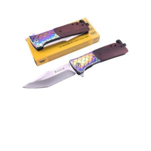 Buck DA329 Tactical Military Folding Knife – Camping, Hunting & Survival